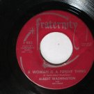 HEAR *Albert Washington And The Kings* Doggin' Me Around / A Woman Is A Funny Thing  7" Vinyl Record