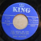 Bruce Arlington  How Could You Know / You Made Me Cry  1964    7" Vinyl Record