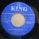 Coleman M. Wilson   Radar Blues (Part 1) / Radar Blues (Part 2)  1960  7" Vinyl Record
