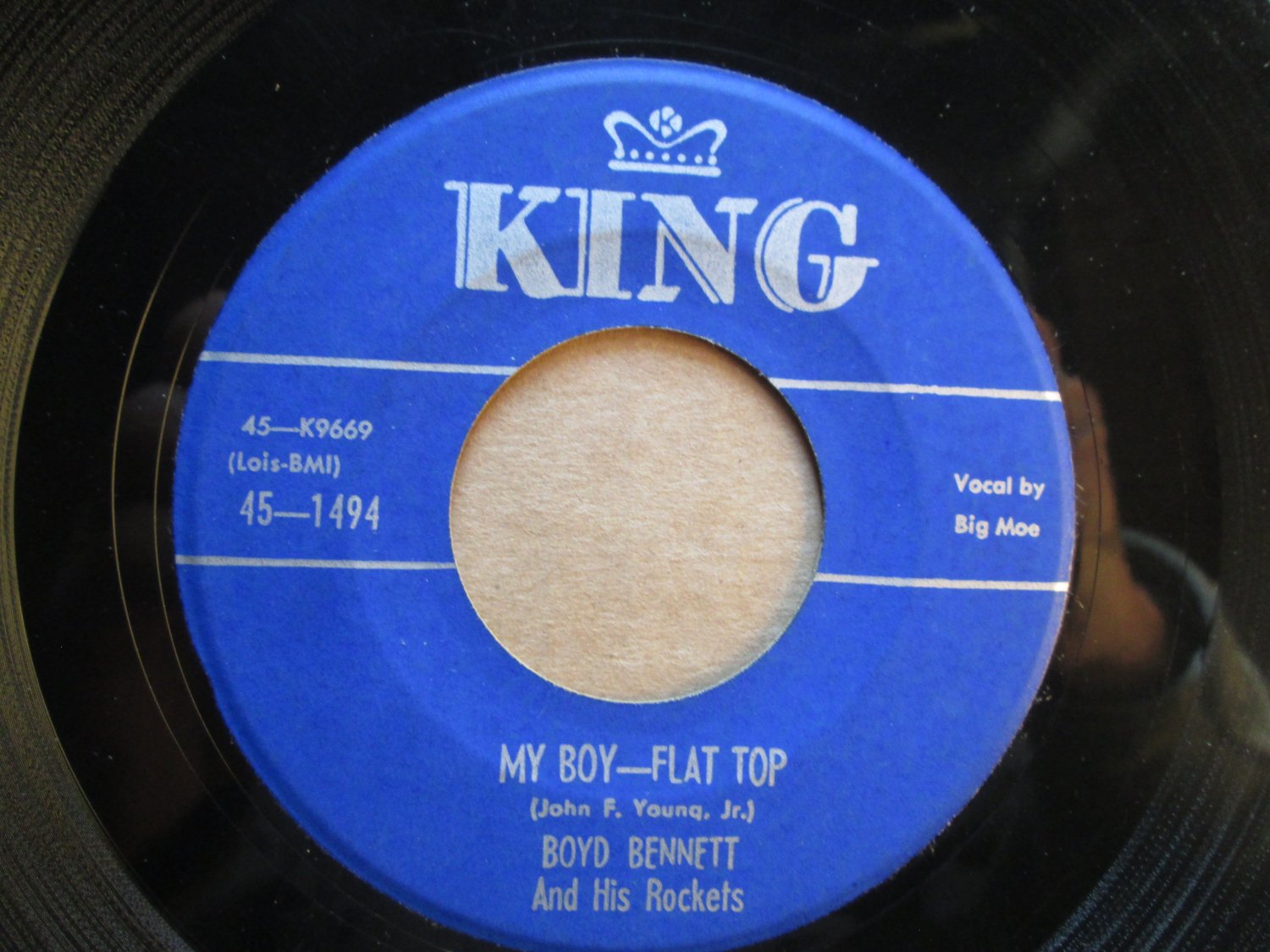 *Boyd Bennett And His Rockets*   My Boy - Flat Top / Banjo Rock And Roll 1955  7" Vinyl Record