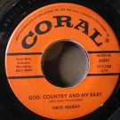 Chico Holiday (Billy Mure Orchestra)  Fools / God, Country And My Baby  1961  7" Vinyl Record