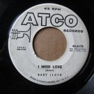 *Baby Lloyd*  I Need Love / Wait And See  1960  7" Vinyl Record