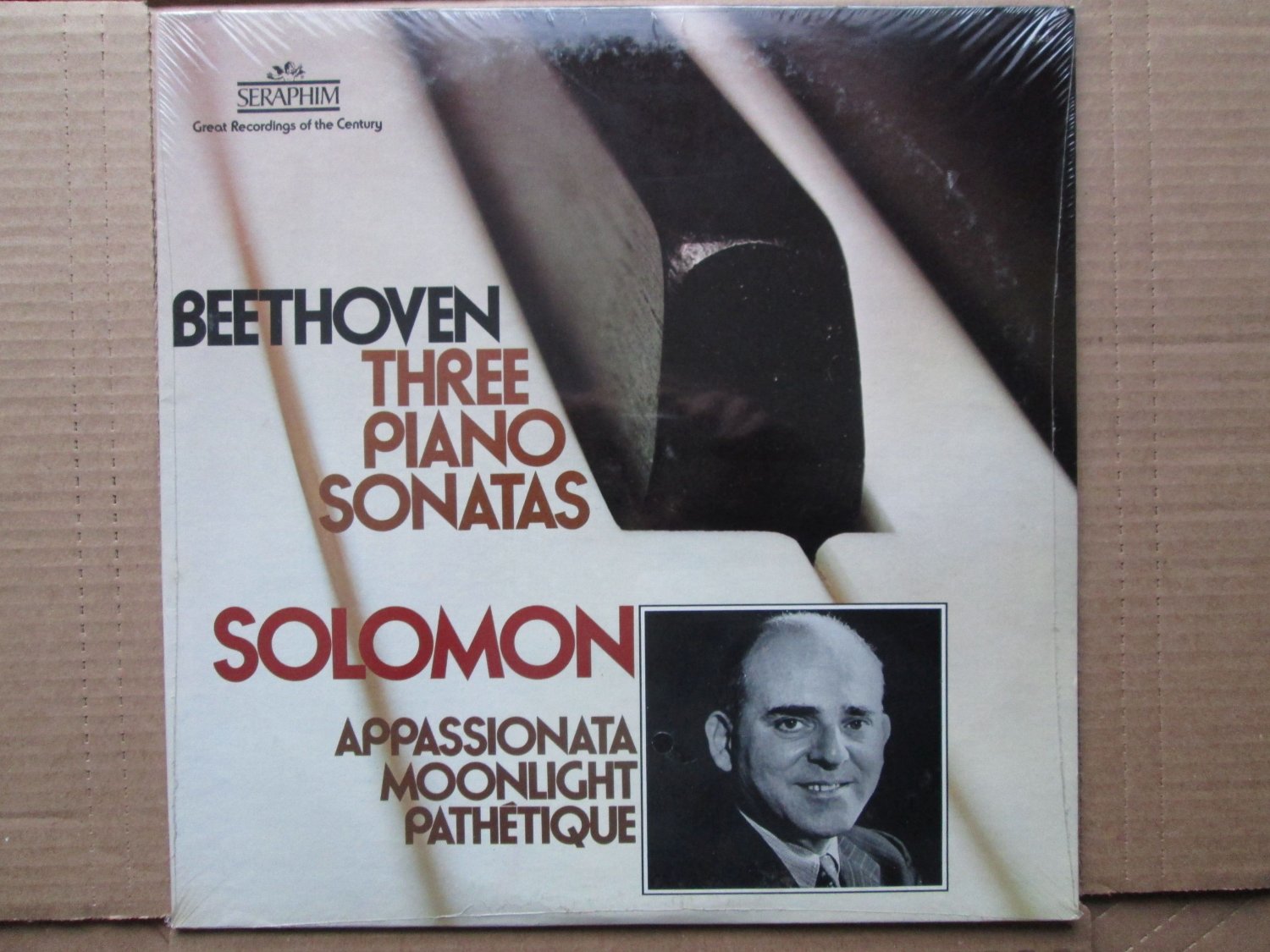 Beethoven, Solomon  Three Piano Sonatas 1978 Seraphim **Sealed**