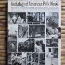 Anthology of American Folk Music by Ethel Raim / Josh Dunson Oak Publications 1973