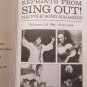 Collected Reprints from Sing Out: The Folk Song Magazine by Michael Cooney Sing Out Corporation 1991