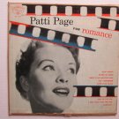 *Patti Page*  Patti Page Sings Songs For Romance  1953  Mercury 10'' Vinyl Record