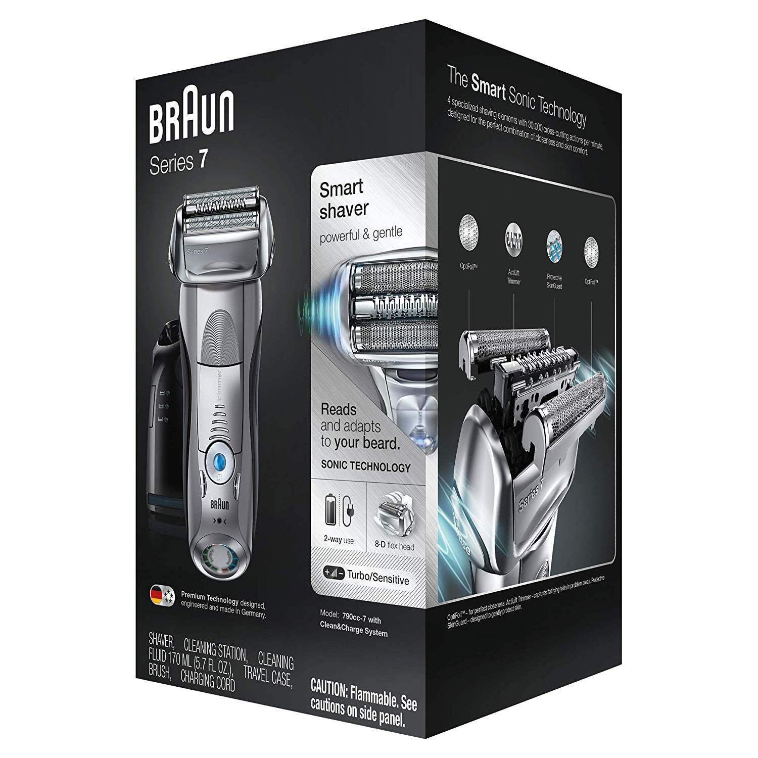 Braun Series 7 Wet/Dry Electric Shaver Silver