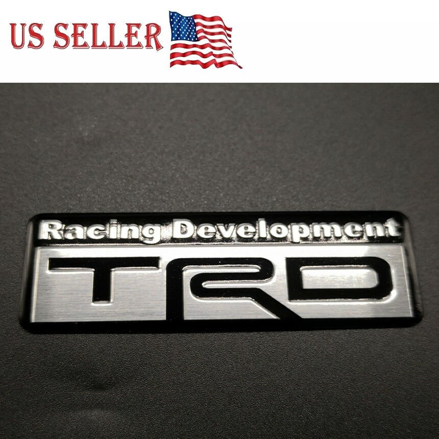 TRD 3D Car Emblem Sticker Decal Toyota Racing Development Tailgate Badge Decal