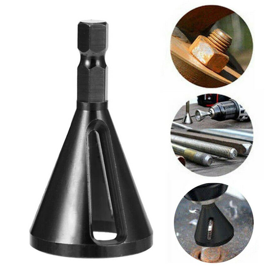 Hex Deburring External Chamfer Tool Stainless Steel Remove Burr Drill