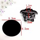 Medium black buckles 1 pair (5.3cmx4.2cm)
