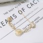 Unique Korean banquet pins rhinestones rod crystals scepter gold brooches