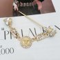 Unique Korean banquet pins rhinestones rod crystals scepter gold brooches