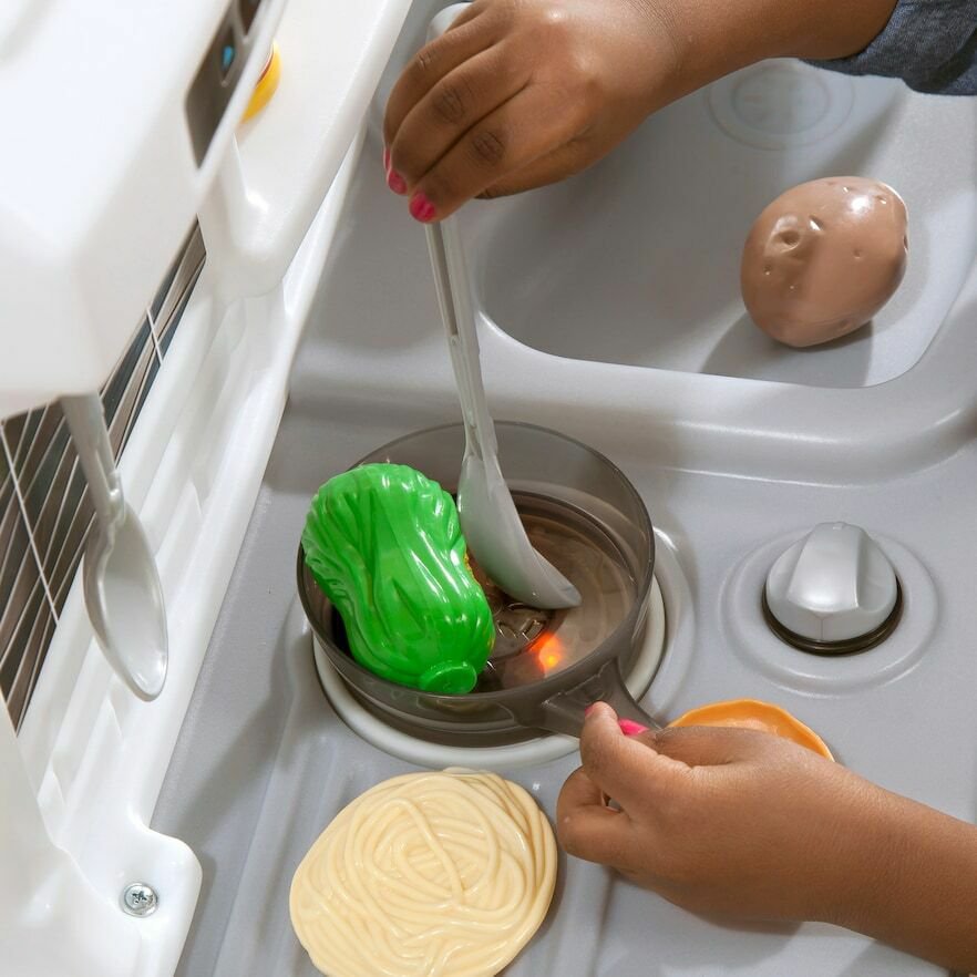 step two play kitchen set