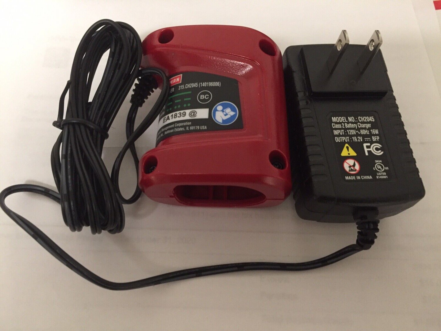 Craftsman 19 2 Volt Battery Charger