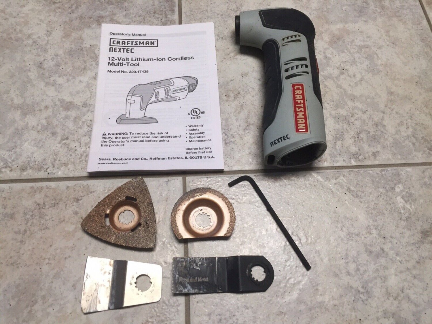 Craftsman Power Tools Nextec 12V Cordless Oscillating Multi Tool
