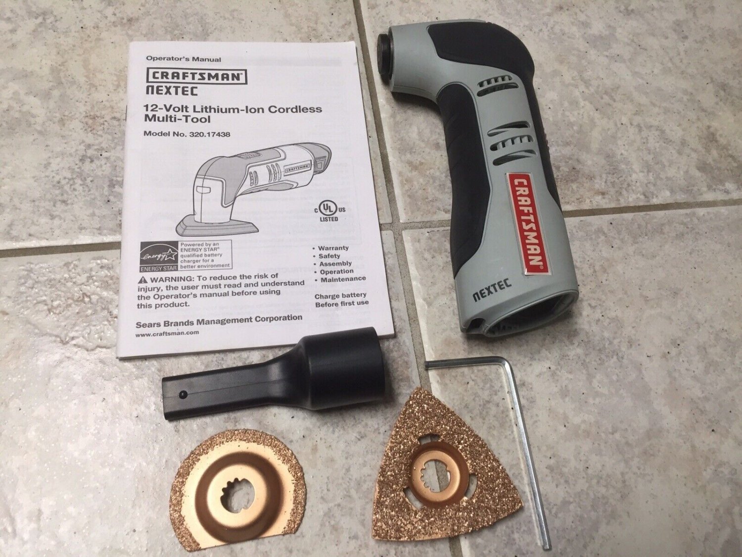 Craftsman Power Tools Nextec 12V Cordless Oscillating Multi Tool 4