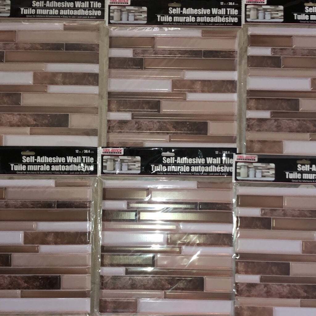 Tool Bench Hardware peel and stick tile