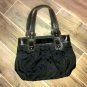 Coach Colette Black Leather Signature