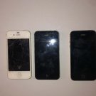 iPhone 4 Lot of 3 FOR PARTS