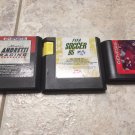3 x Sega Genesis NFL Racing Fifa Soccer Wholesale Game Lot