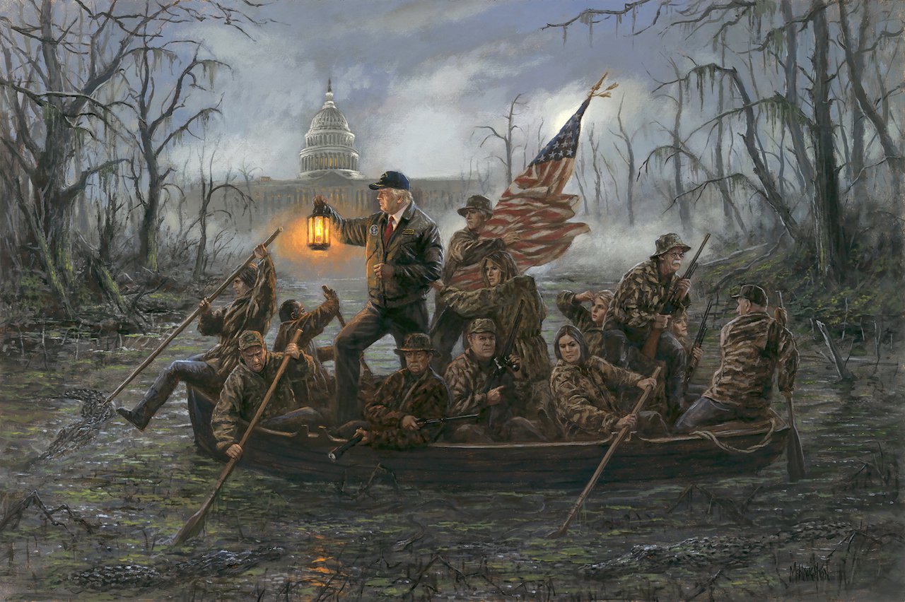 Crossing The Swamp by Jon McNaughton - 10x15 Unframed Print.