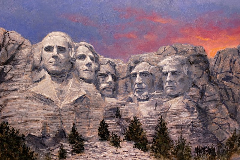 Trump Rushmore by Jon McNaughton - 12x18 Unframed Canvas Giclee