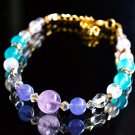 Crystal Bracelet - Amethyst, Tanzanite, Moonstone, Amazonite, Swarvoski