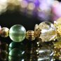 Crystal Bracelet - Kunzite, Green Apatite, Amethyst, Rubellite, Rutilated Quartz, Citrine