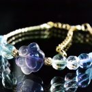 Crystal Bracelet - Fluorite, White Quartz, Aquamarine