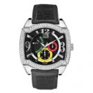 Marc Ecko Black Leather Strap Watch - E16519G2