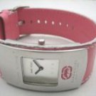 Marc Ecko Leather ID Woman Analog Pink Watch E65003G6