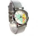 Disney Tinkerbell Silvertone Mesh Bracelet Watch, MU1348, Seiko Brand, SPECIAL