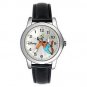 Disney Midsize Goofy Backward Backwards (Tooled Hands Analog) Silver Watch