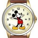 Disney Unisex Leather Band Hands Watch MU0942