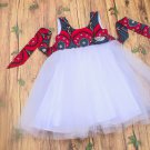 African girl child wax print dress