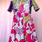 African girl child wax print dress