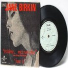 Rare JANE BIRKIN Serge Gainsbourg MALAYSIA 7" PS EP