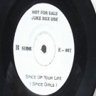 Rare SPICE GIRLS Spice Up Your life CELINE DION  MALAYSIA Jukebox Promo WHITE LABEL 7 " 45 RPM