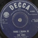 TOM JONES Never Fall In Love HONG KONG 1967 7" 45 RPM