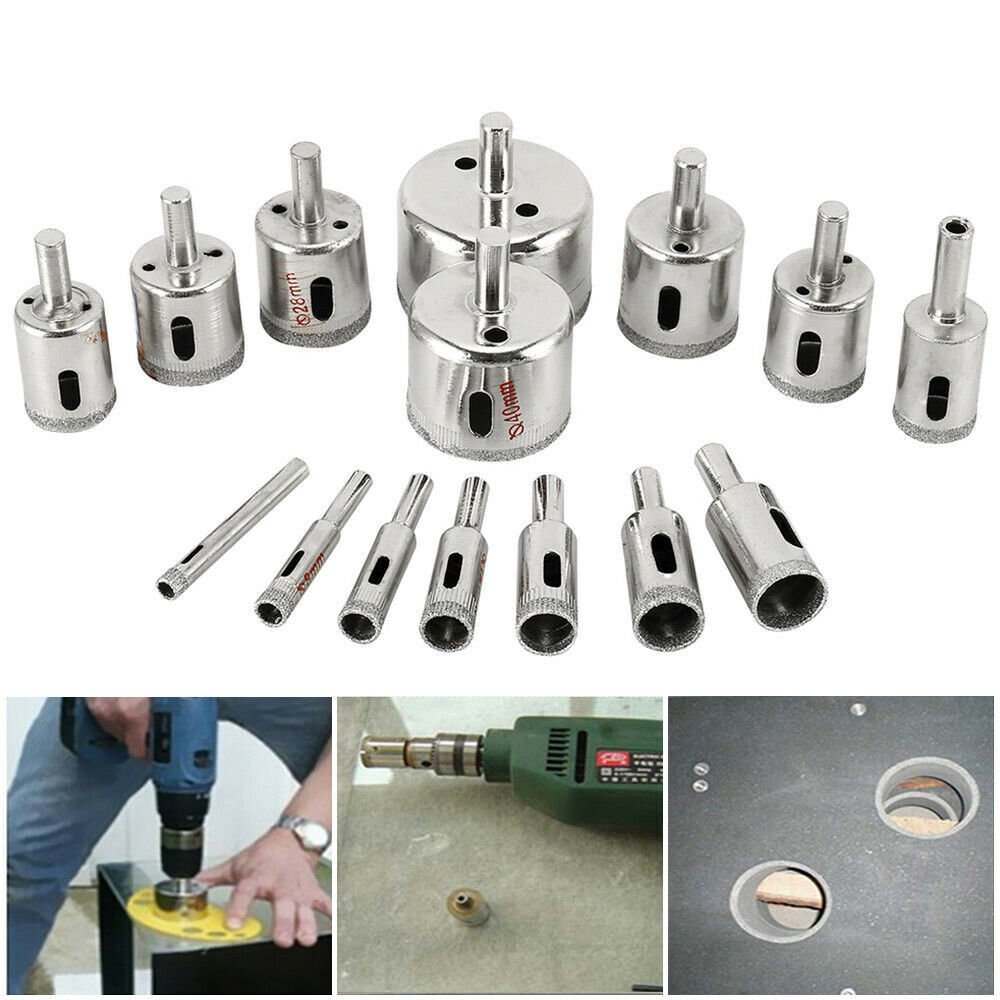 Tools Multifunctional Sliver Tile Marble Diamond Coated Core Hole Saw Drill Bit