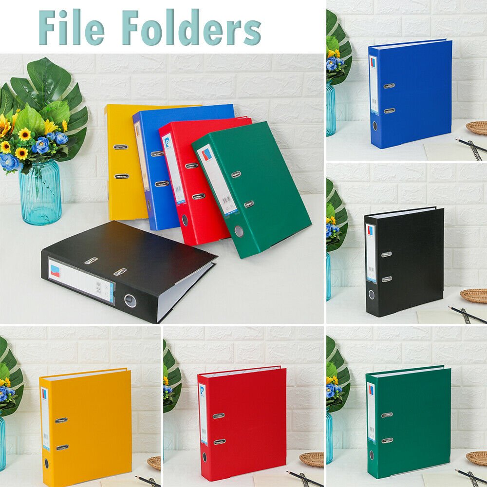 Capacity Plastic File Folders Loose-leaf Binder Document Clips Office Folder