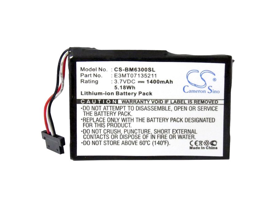 Vhbw 1x Batterie Compatible Avec Navman ICN-520, ICN-510, ICN-550, ICN-530 GPS, Appareil De Navigation (1350mAh, 3,7V, Li-ion