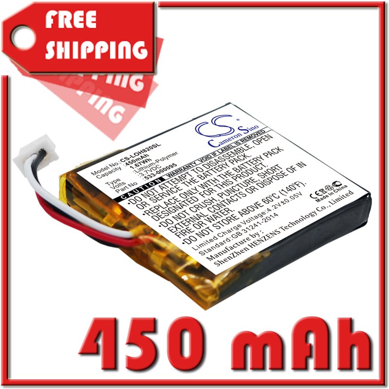 Batteria Di Ricambio 400 MAh 3,7V Per Cuffie Wireless Logitech H800 H820e - 4