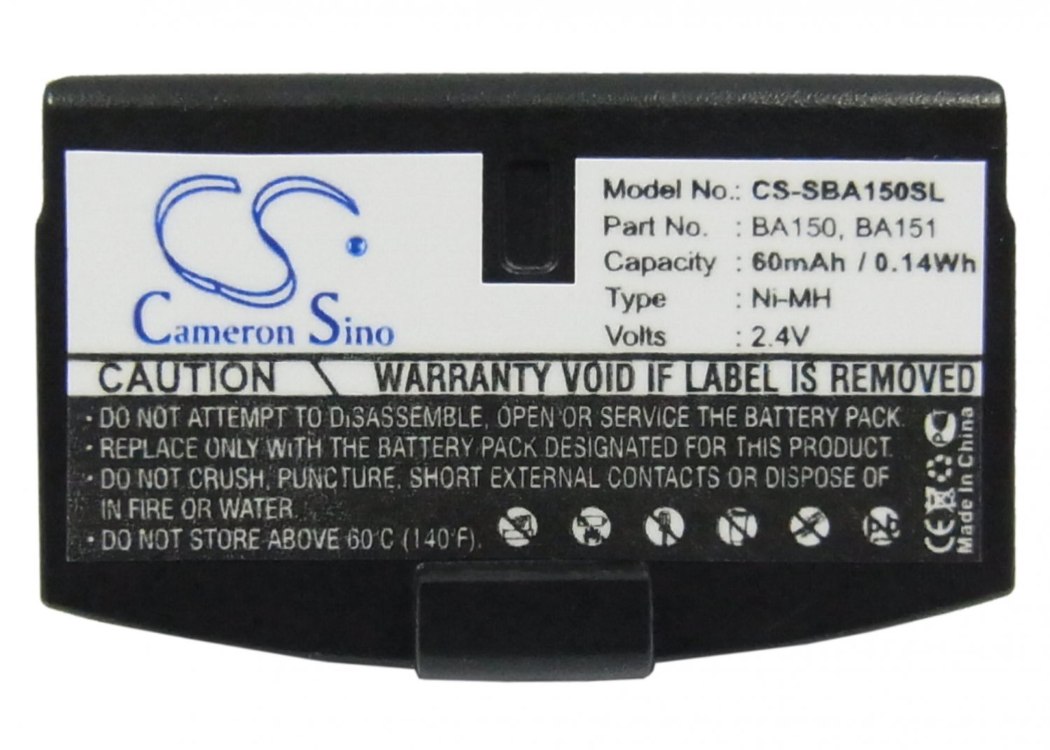 Sennheiser BA 151 Batteria Ricaricabile Per Cuffie Wireless – NiMH 2,4V 70mAh. Compatibile Con RS 40, RS 80, HDR 45 E Altri.