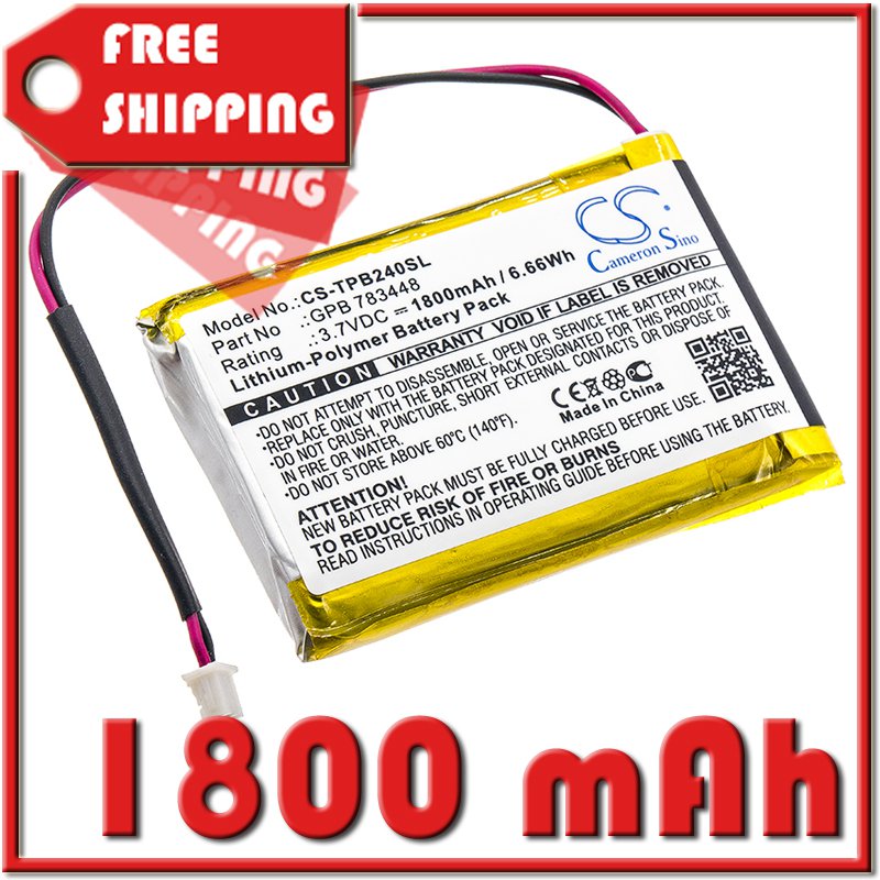 BATTERY TELEX GPB 783448 FOR PB24N, PB24ND-TX, Transmitter PB24ND-TX