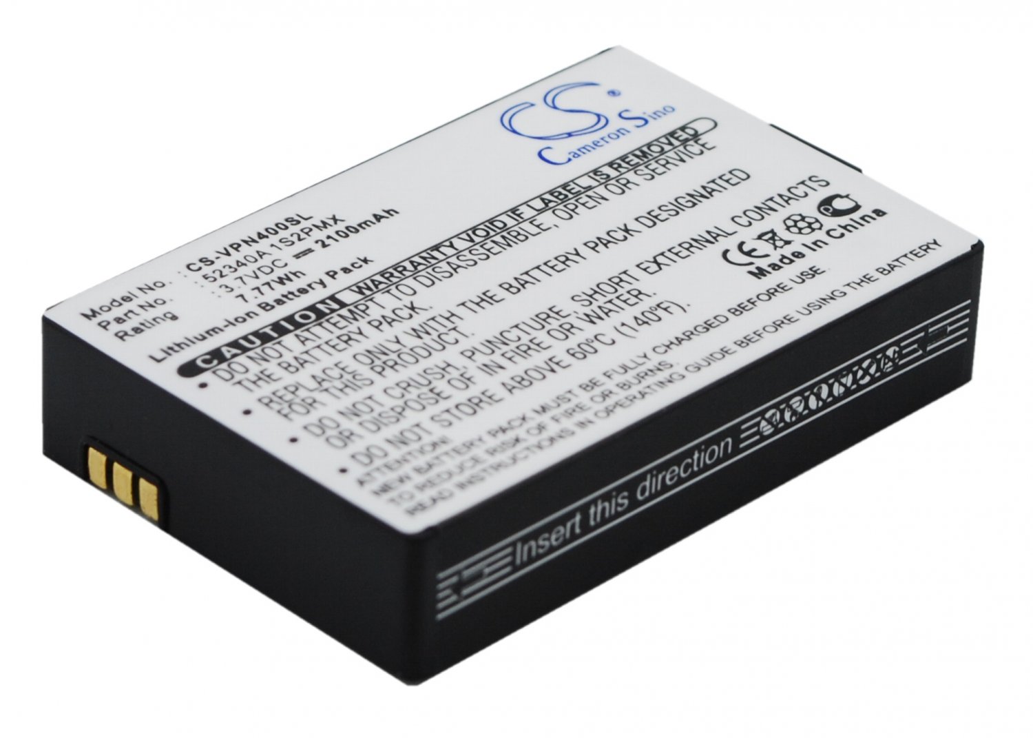 vhbw Li-Ion batteria 1050mAh (3.7V) per navigazione GPS navigatore come VDO Dayton 52340A 1S1PMX
