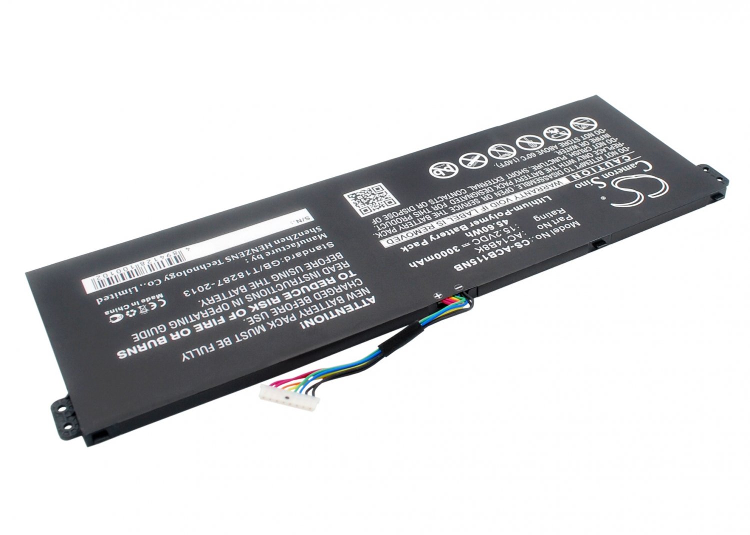 BATTERY ACER AC011353, AC14B18K(4ICP5/57/80), KT.0040G.004 FOR ...