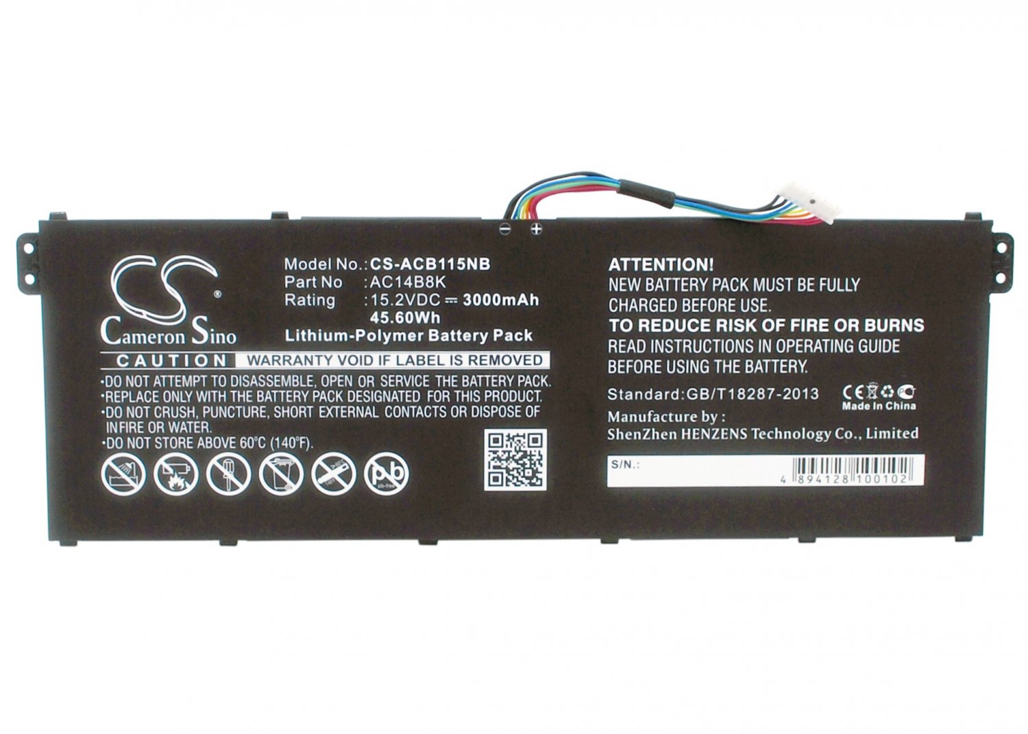 BATTERY FOR GATEWAY NE511, NE512