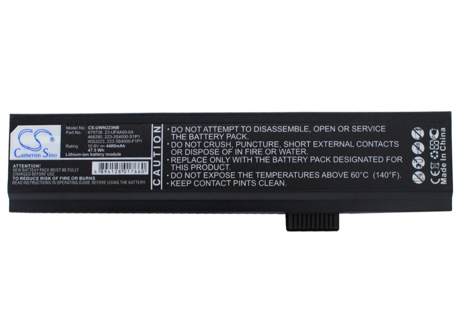 BATTERY LAM SYSTEMS 223-3S4000-S1P1, 23-UF4A00-0A, 679738, W2U223 FOR LAMN 223, LC2100
