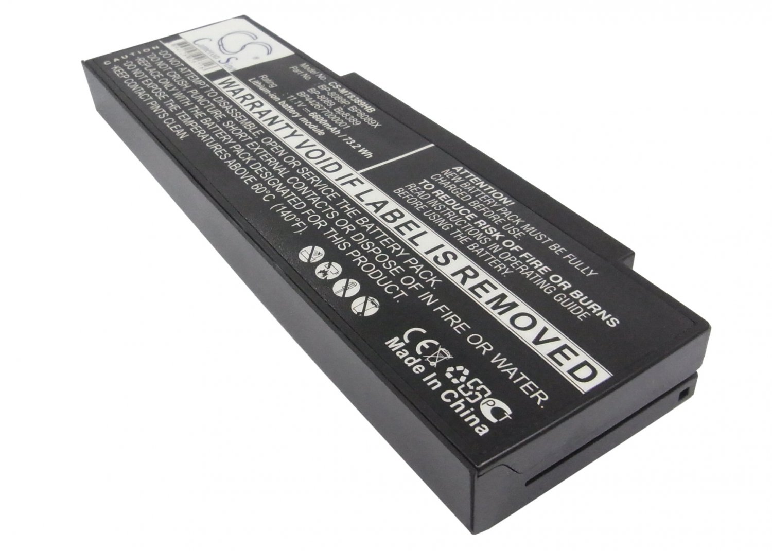BATTERY MEDION BP-8089, BP-8089P, BP-8089X FOR MD95190, MIM2040, MIM2050, MIM2050, MD95250